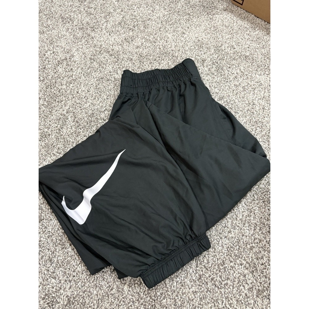 Nike Sportswear Essential Woven Pants Black Oversized Swoosh Joggers Womens XL